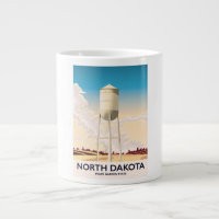 cartaz de viagem da Torre de Água de Dakota do Nor