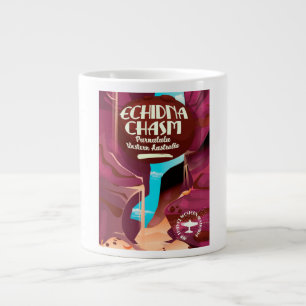 Caneca De Café Grande cartaz de viagem de desenho animado do desfiladeir
