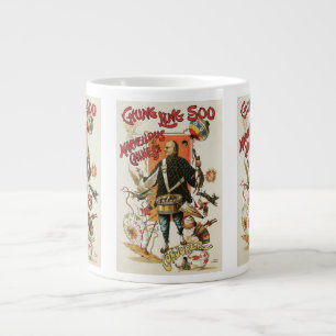 Caneca De Café Grande Cartaz Mágico Antigo, Mágico Chung Ling Soo