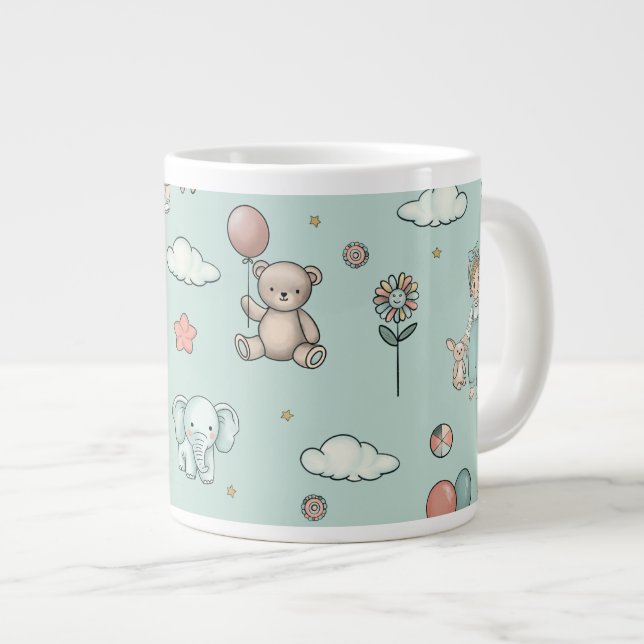 Caneca De Café Grande Cartaz para crianças (Frente Esquerda)