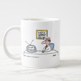 Caneca De Café Grande Cartografia de Cirurgiões Plásticos ou Cosméticos