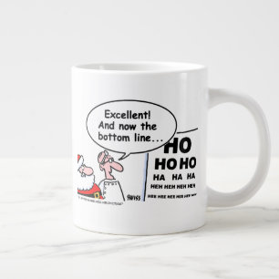 Caneca De Café Grande Cartografia de Papais noeis de Natal Otometrista