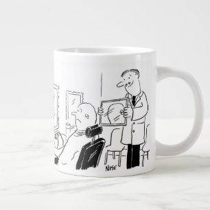 Caneca De Café Grande Cartoon Barber ou Hairdresser. Barbershop