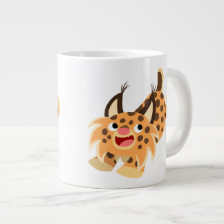 Caneca De Café Grande Cartoon Bonito, Bobcat Jumbo Mug