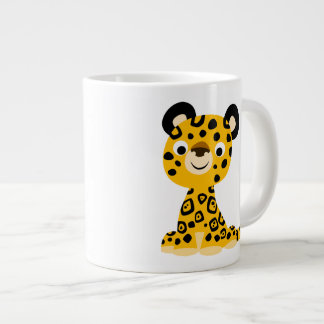 Caneca De Café Grande Cartoon Bonito Jaguar