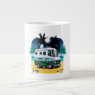 Caneca De Café Grande Cartoon Camper