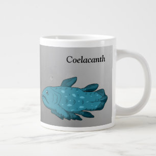 Caneca De Café Grande Cartoon Coelacanth