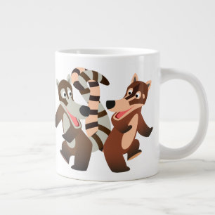 Caneca De Café Grande Cartoon de Dança Cóta Coatimundis
