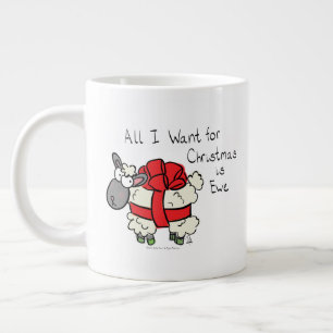 Caneca De Café Grande Cartoon de Natal Engraçado Feriado
