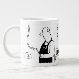 Caneca De Café Grande Cartoon Eletrico