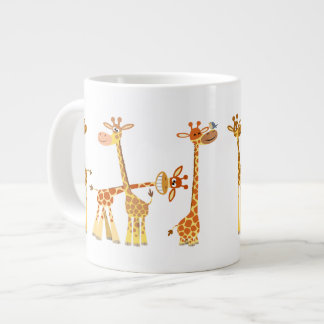 Caneca De Café Grande Cartoon Girafas: O Herd Jumbo Mug