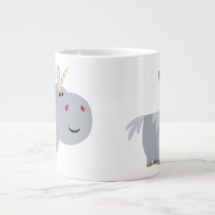 Caneca De Café Grande Cartoon Incruzável, Bonito, Unicorn Jumbo Mug