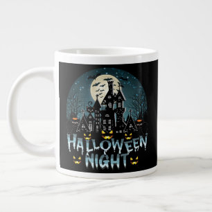 Caneca De Café Grande Casa Assombrada, Noite Assustadora do Halloween
