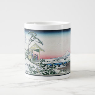 Caneca De Café Grande Casa de Chá Koishikawa Vista do Mt. Fuji por Hokus
