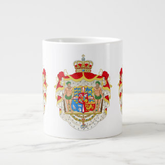 Caneca De Café Grande Casaco de Armas Dinamarquesas Vintage da Dinamarca