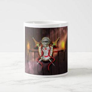 Caneca De Café Grande Casaco de armas medievais