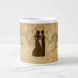 Caneca De Café Grande Casamento vintage Noivo de uma vez por vez