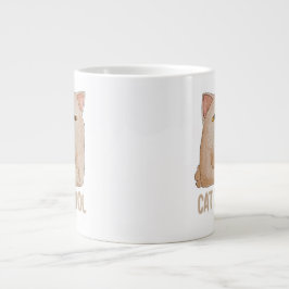 Caneca De Café Grande Cat Control