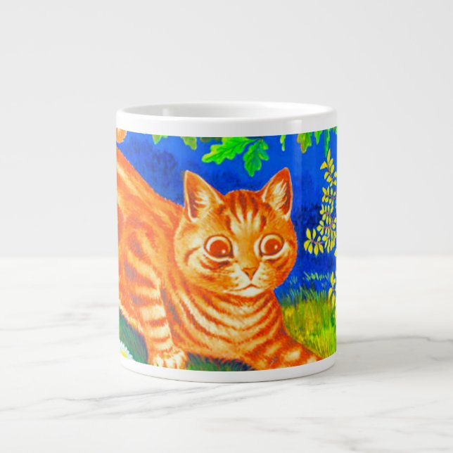 Caneca De Café Grande Cat Noite (Frente)