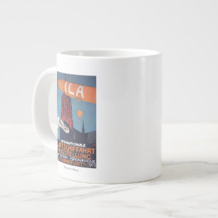 Caneca De Café Grande Catedral Vermelha - Exposição Aeronáutica de 1r