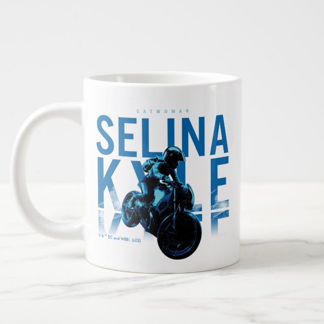 Caneca De Café Grande Catwoman Selina Kyle Motorcycle (Esquerda)