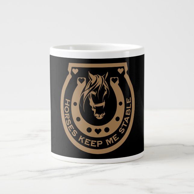 Caneca De Café Grande Cavaleiros Equestres (Frente)