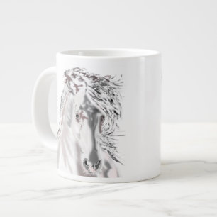 Caneca De Café Grande Cavalo Branco