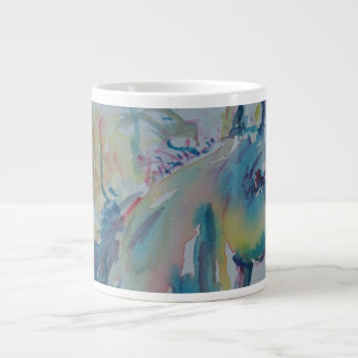 Caneca De Café Grande Cavalo de Muitas Cores