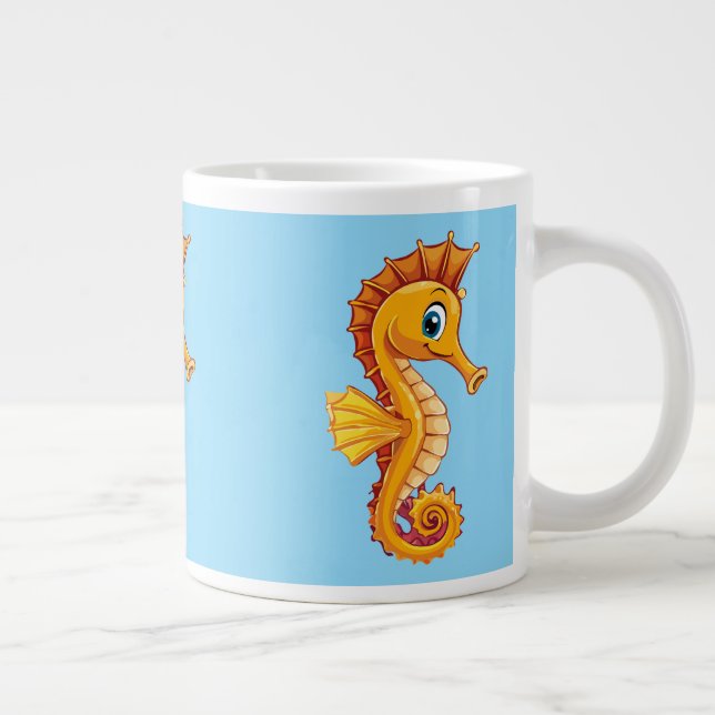 Caneca De Café Grande Cavalo-marinho-de-boca-longa (Direita)