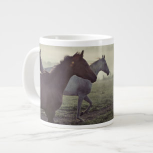 Caneca De Café Grande Cavalos selvagens