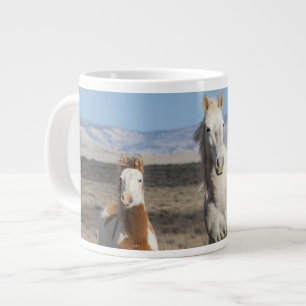 Caneca De Café Grande Cavalos Selvagens em Casa no Sandwash Basin