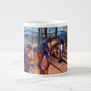 Caneca De Café Grande Cedar Lake Horse Jumbo Mug