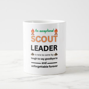 Caneca De Café Grande Celebrando o impacto inesquecível de um escoteiro