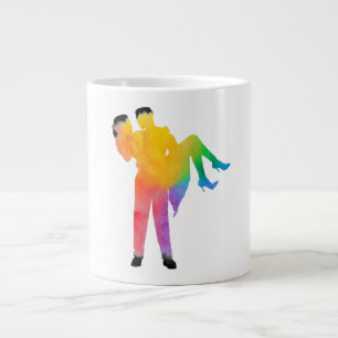 Caneca De Café Grande Celebrar Amor com Arte e Cor
