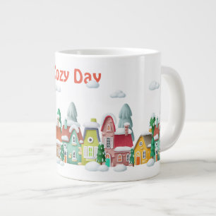 Caneca De Café Grande Cena de inverno