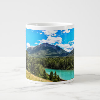 Caneca De Café Grande Cenário do Lago da Montanha