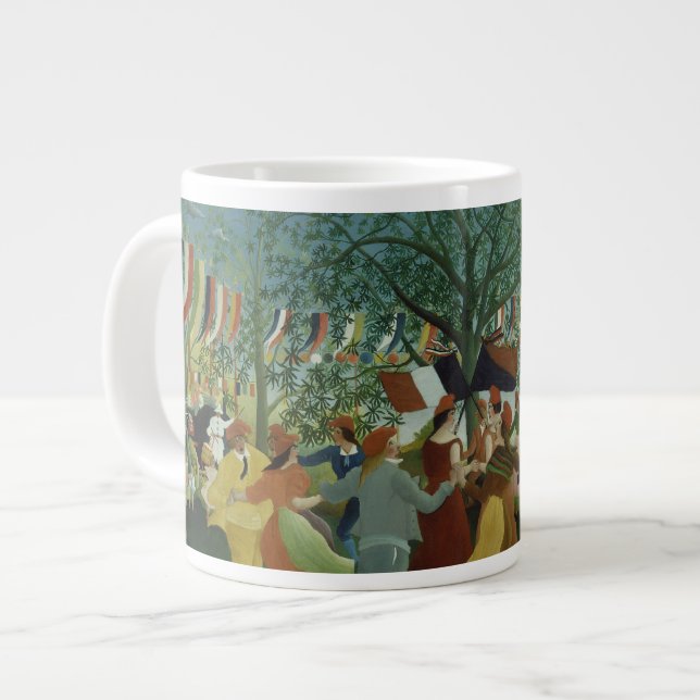 Caneca De Café Grande Centenário da Independência por Henri Rousseau (Frente Esquerda)