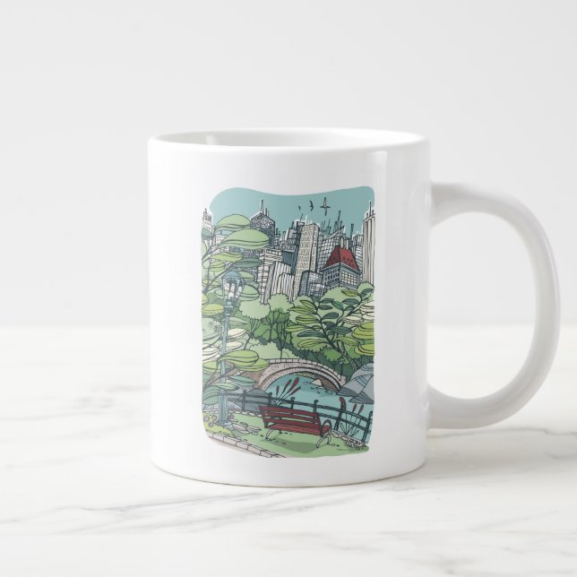 Caneca De Café Grande Central Park| Nova Iorque, NY (Direita)