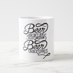Caneca De Café Grande Cerveja não faz perguntas ao Bobo Jumbo Coffee Mu