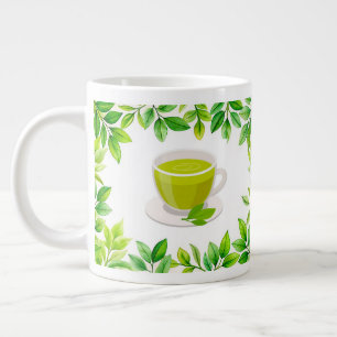 Caneca De Café Grande Chá verde