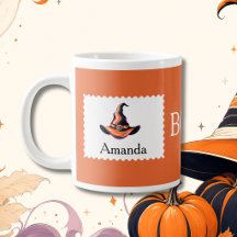 Chapéu de Bruxa Laranja Personalizado