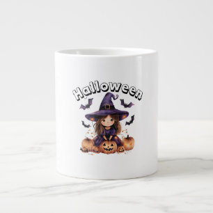 Caneca De Café Grande Charming Halloween Bruxch Specialty Mug