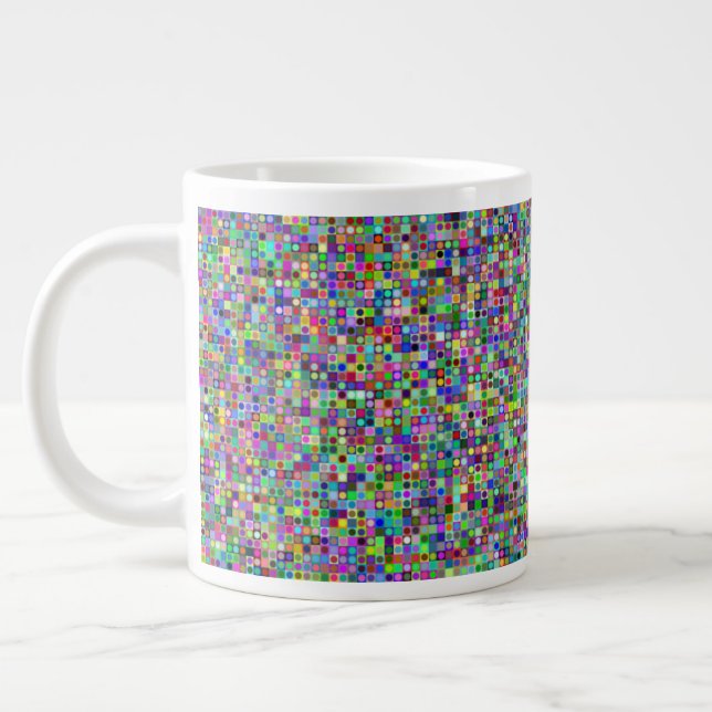 Caneca De Café Grande Checkerboard 20oz Mug (Esquerda)