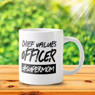 Caneca De Café Grande Chefe de Valores Engraçado Oficial Hashtag Super M