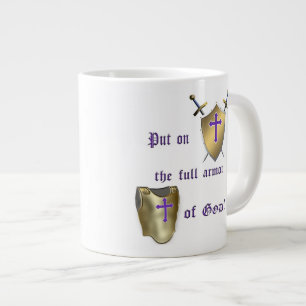 Caneca De Café Grande Cheio Armor de Deus