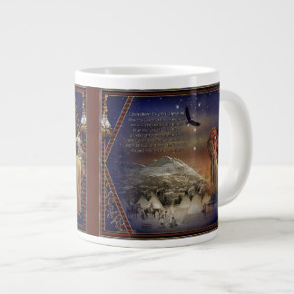 Caneca De Café Grande Cherokee abençoa Jumbo Mug Nativo Americano