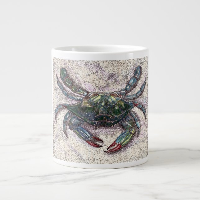 Caneca De Café Grande Chesapeake Bay Blue Crab Specialty Mug (Frente)