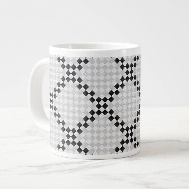 Caneca De Café Grande Chess Pad (Frente Esquerda)