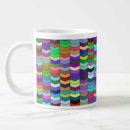 Caneca De Café Grande Chevrons 20oz Mug