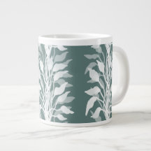 Chic Verde Teal Lírio Calla Abstrato Botânico